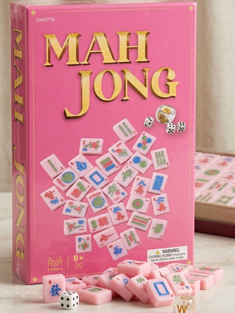 NEW Mah Jong Game Set Pink Tile Edition Sealed Board Game Hobby Lobby